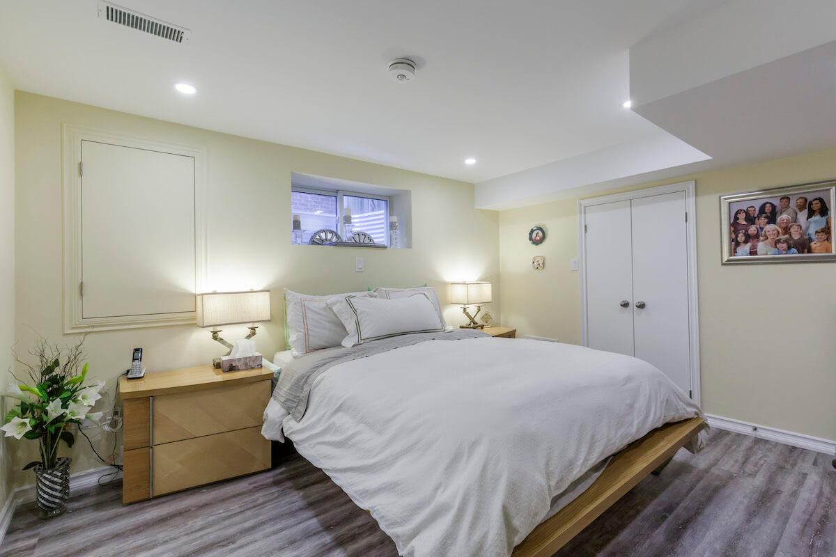 Basement Renovation Bedroom in Toronto